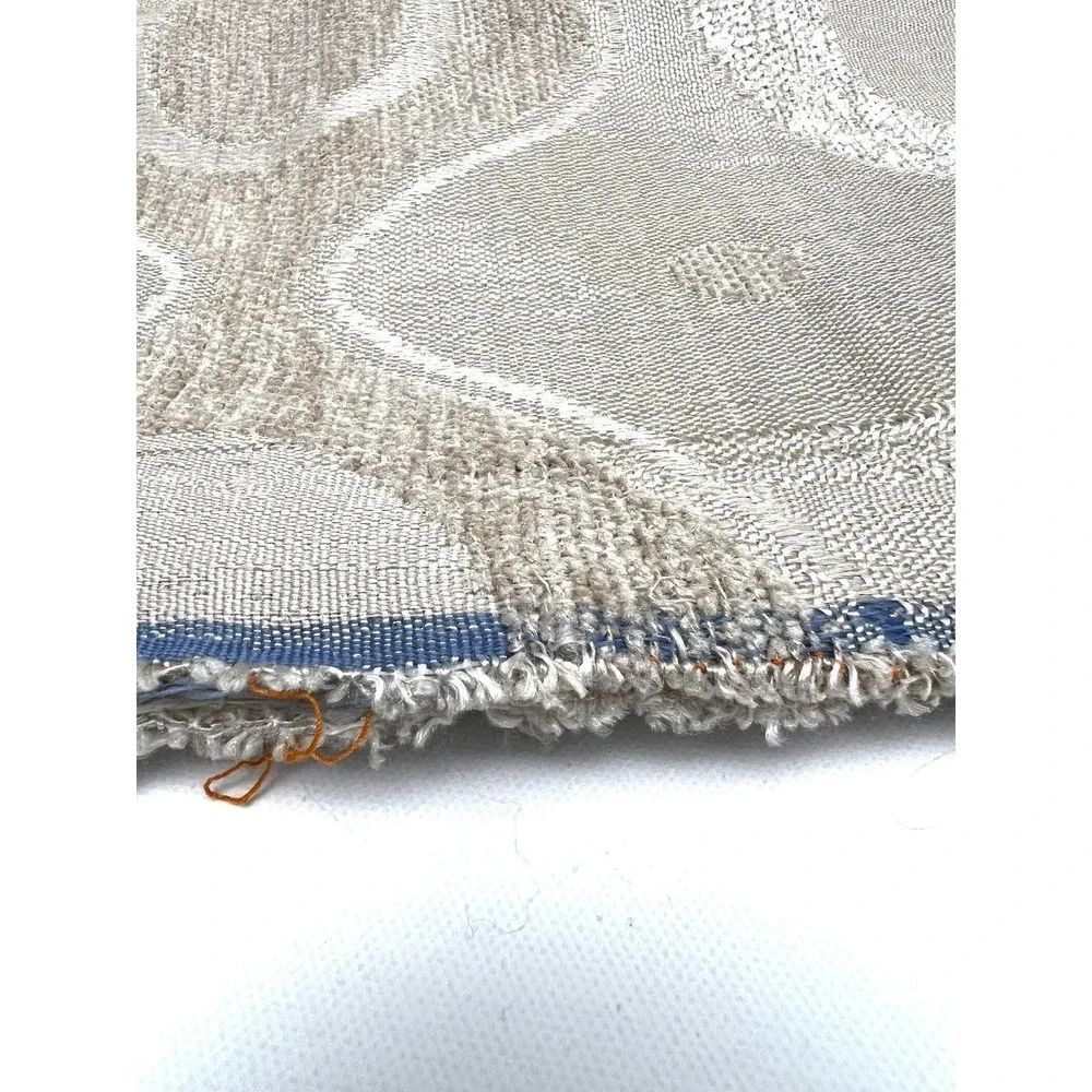 Cream Oatmeal Textured Linen Blend Tweed Modern Drapery Upholstery Fabric Window